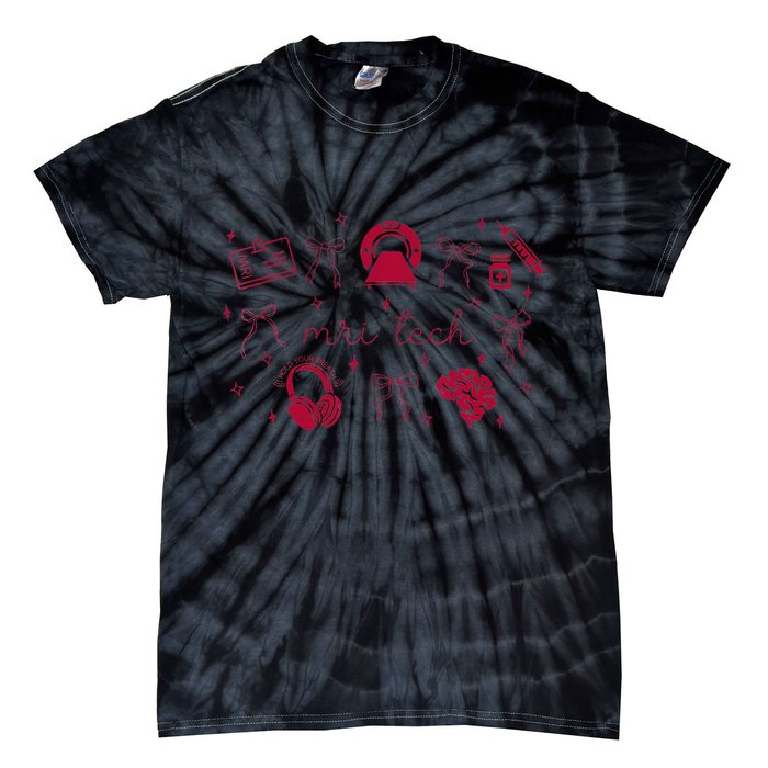 Coquette Mri Tech Magnetic Resonance Imaging Tech Rad Tech Tie-Dye T-Shirt