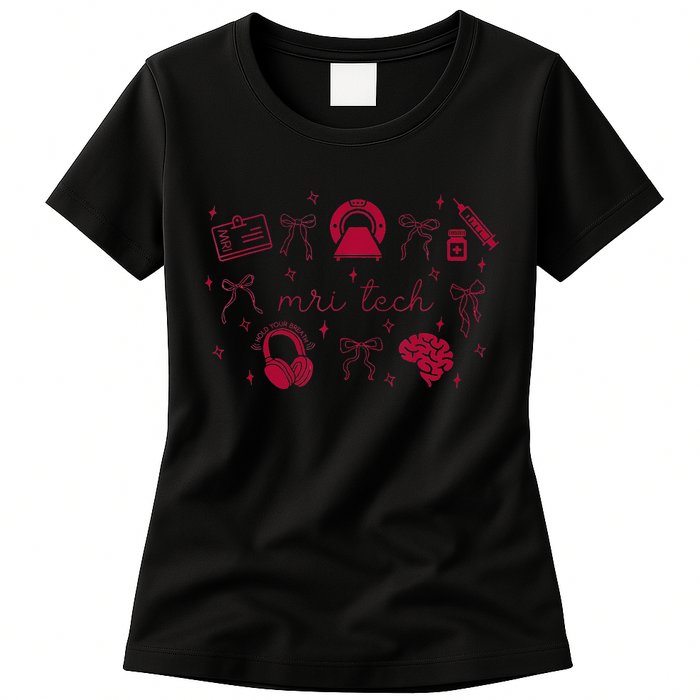 Coquette Mri Tech Magnetic Resonance Imaging Tech Rad Tech Womens T-Shirt