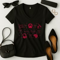 Coquette Mri Tech Magnetic Resonance Imaging Tech Rad Tech Women's V-Neck T-Shirt