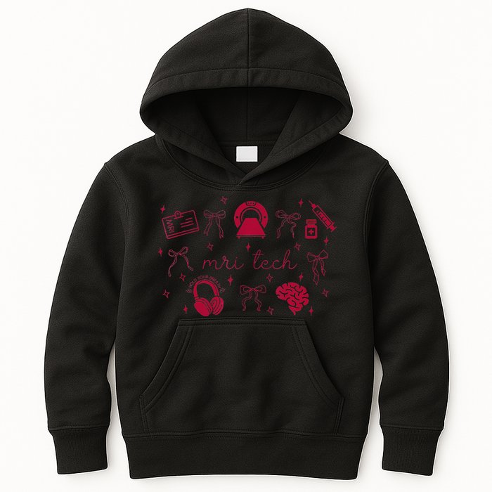 Coquette Mri Tech Magnetic Resonance Imaging Tech Rad Tech Kids Hoodie