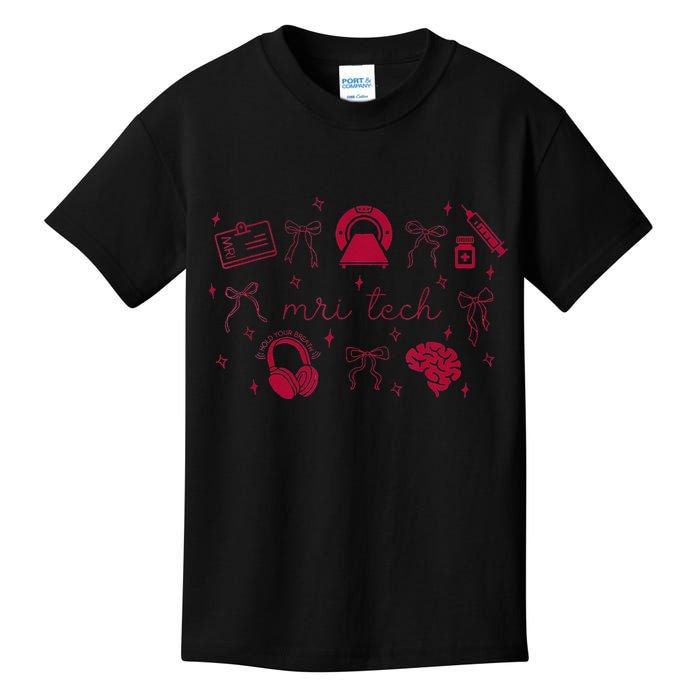 Coquette Mri Tech Magnetic Resonance Imaging Tech Rad Tech Kids T-Shirt