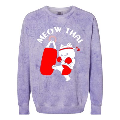 Cat Meow Thai Colorblast Crewneck Sweatshirt