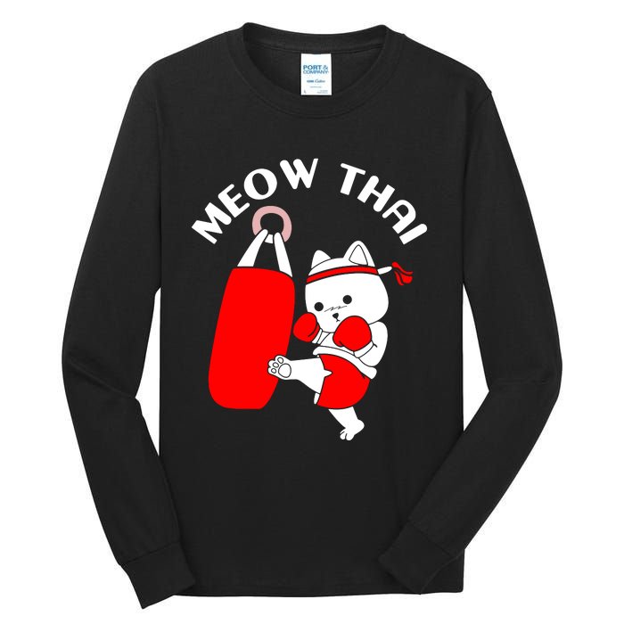 Cat Meow Thai Tall Long Sleeve T-Shirt