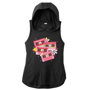 Christmas Music Track List Holiday Ladies PosiCharge Tri-Blend Wicking Draft Hoodie Tank