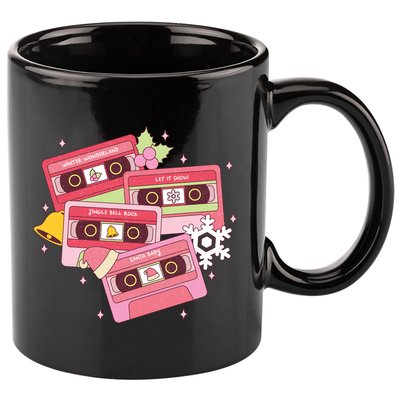 Christmas Music Track List Holiday 11oz C Handle Ceramic Mug