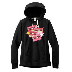 Christmas Music Track List Holiday Women's Fleece Hoodie