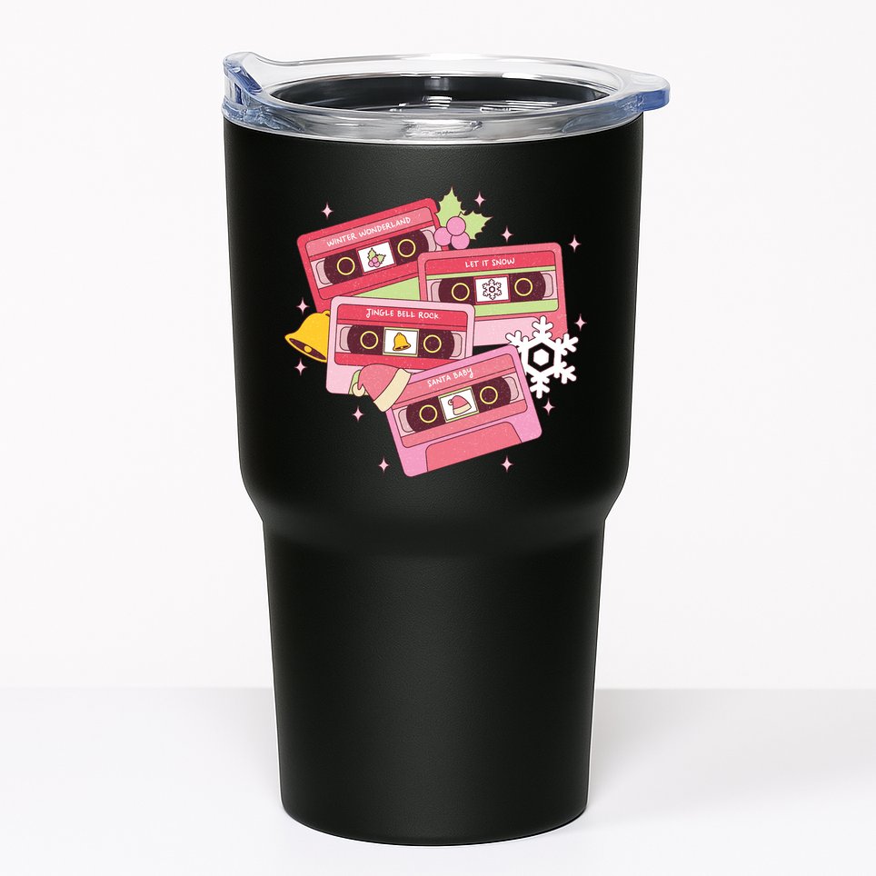 Christmas Music Track List Holiday Tumbler