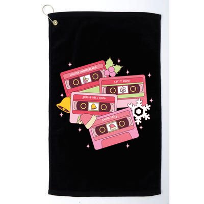 Christmas Music Track List Holiday Golf Towel
