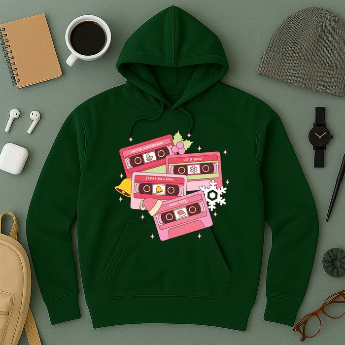 Christmas Music Track List Holiday Hoodie