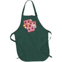 Christmas Music Track List Holiday Full-Length Apron With Pockets