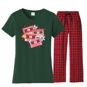 Christmas Music Track List Holiday Women's Flannel Pajama Set