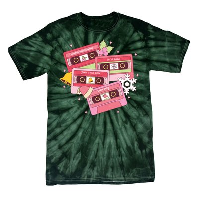 Christmas Music Track List Holiday Tie-Dye T-Shirt