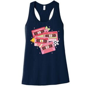 Christmas Music Track List Holiday Women's Racerback Tank