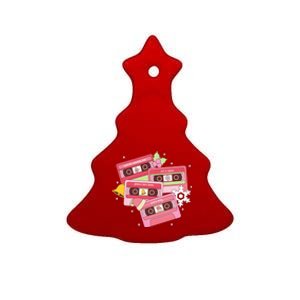 Christmas Music Track List Holiday Ceramic Tree Ornament