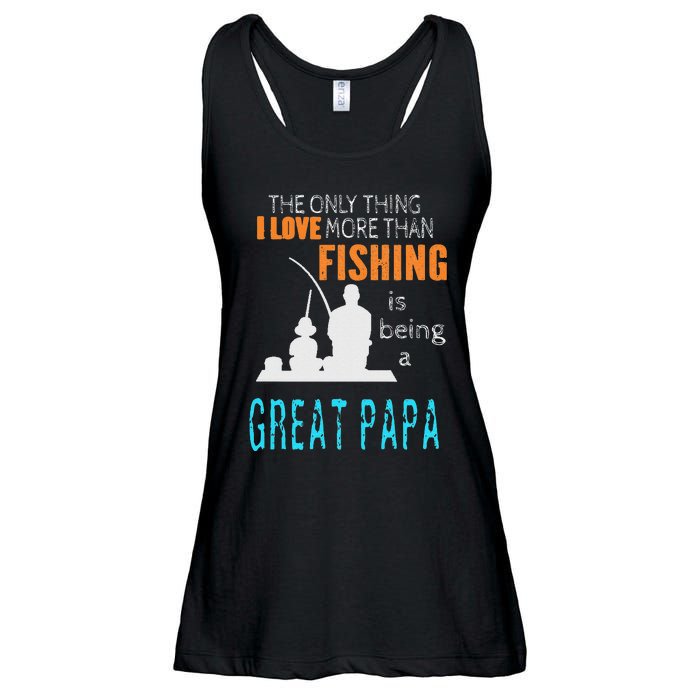 Cute More Than Love Fishing Great Papa Special Great Grandpa Ladies Essential Flowy Tank