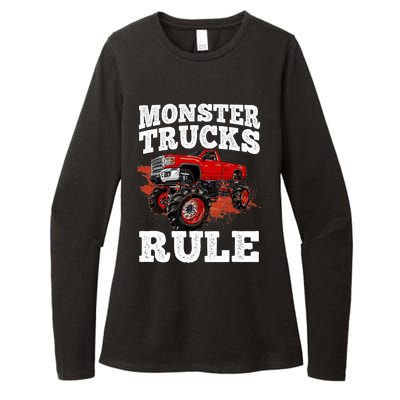 Cool Monster Truck For Trucks Mud Truck Driver Womens CVC Long Sleeve Shirt