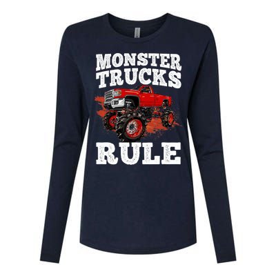 Cool Monster Truck For Trucks Mud Truck Driver Womens Cotton Relaxed Long Sleeve T-Shirt