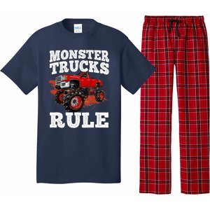 Cool Monster Truck For Trucks Mud Truck Driver Pajama Set