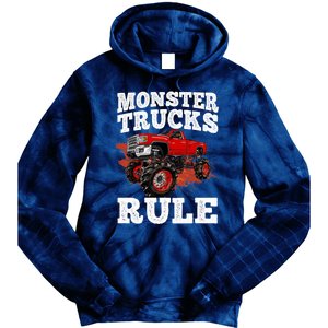 Cool Monster Truck For Trucks Mud Truck Driver Tie Dye Hoodie