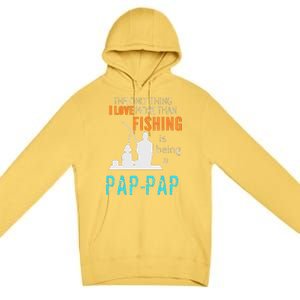 Cute More Than Love Fishing PapPap Special Grandpa Premium Pullover Hoodie