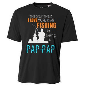 Cute More Than Love Fishing PapPap Special Grandpa Cooling Performance Crew T-Shirt