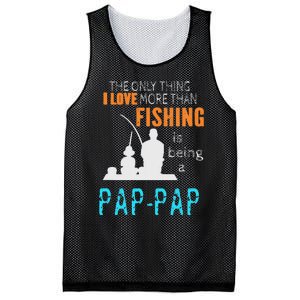 Cute More Than Love Fishing PapPap Special Grandpa Mesh Reversible Basketball Jersey Tank