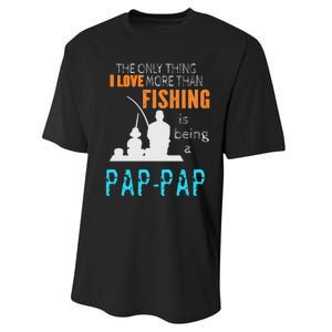 Cute More Than Love Fishing PapPap Special Grandpa Performance Sprint T-Shirt