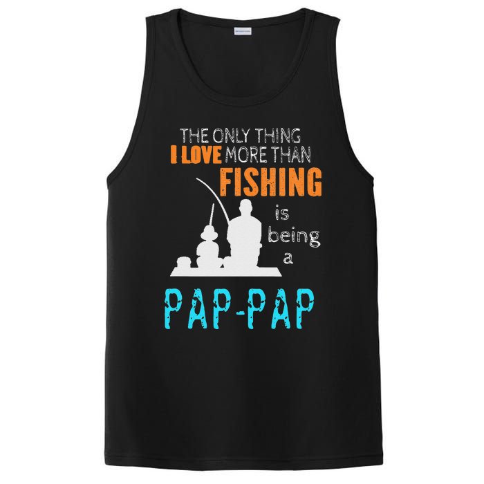 Cute More Than Love Fishing PapPap Special Grandpa PosiCharge Competitor Tank