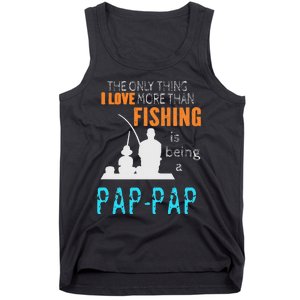 Cute More Than Love Fishing PapPap Special Grandpa Tank Top