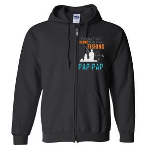 Cute More Than Love Fishing PapPap Special Grandpa Full Zip Hoodie