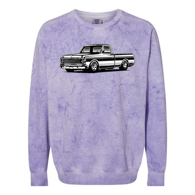 C10 Mini Truck Lowrider Slammed Colorblast Crewneck Sweatshirt