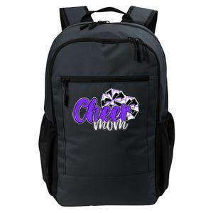 Cheer Mom Top Pom Poms Purple Mascot Colors School Cute Gift Daily Commute Backpack