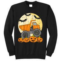 Construction Monster Truck Halloween Pumpkins Sweatshirt