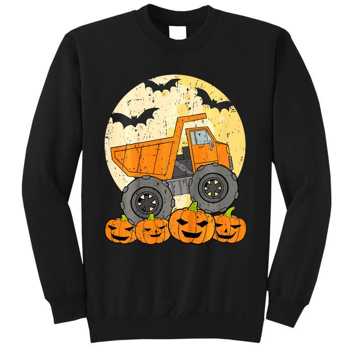 Construction Monster Truck Halloween Pumpkins Sweatshirt