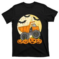 Construction Monster Truck Halloween Pumpkins T-Shirt