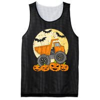 Construction Monster Truck Halloween Pumpkins Mesh Reversible Basketball Jersey Tank