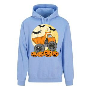 Construction Monster Truck Halloween Pumpkins Unisex Surf Hoodie