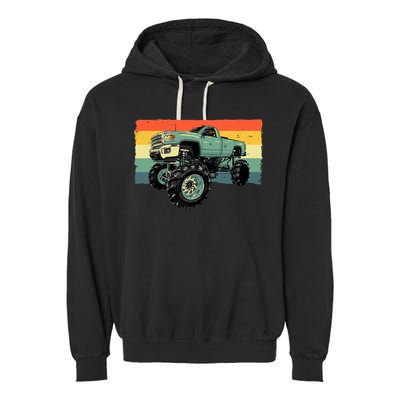 Cool Monster Truck Big Monster Trucks Garment-Dyed Fleece Hoodie