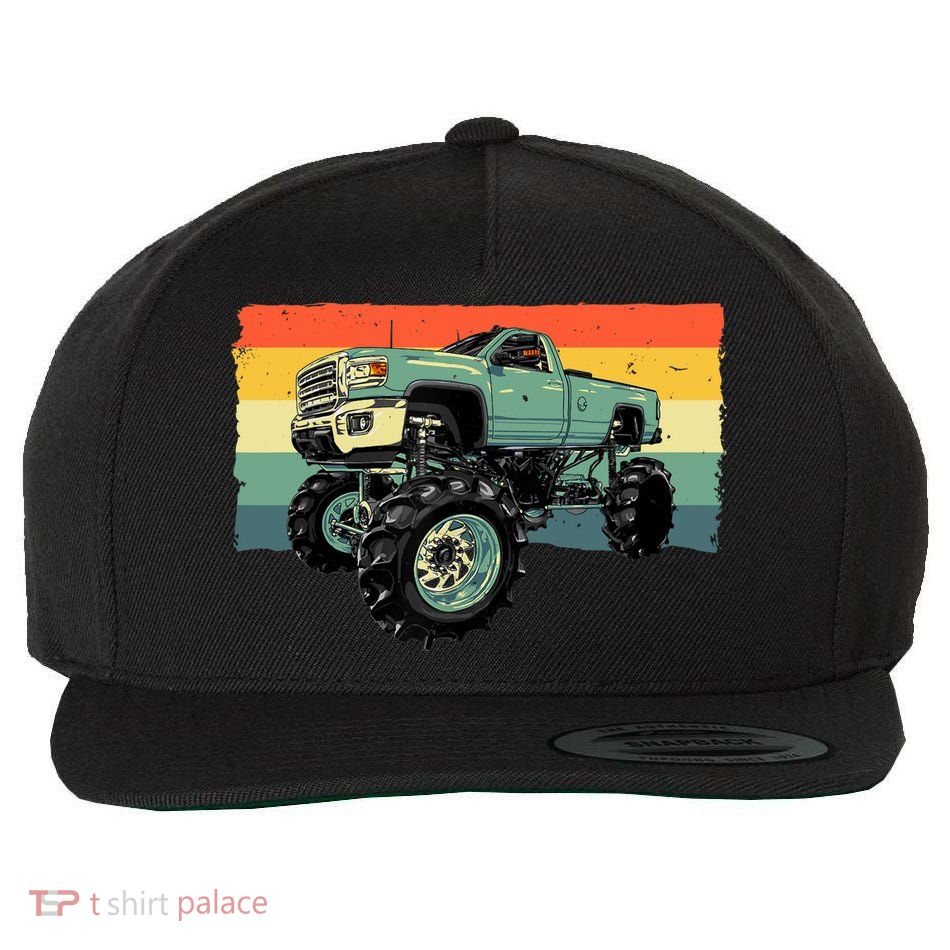 Cool Monster Truck Big Monster Trucks Wool Snapback Cap