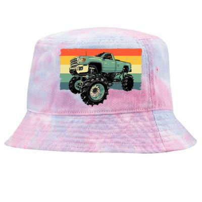 Cool Monster Truck Big Monster Trucks Tie-Dyed Bucket Hat