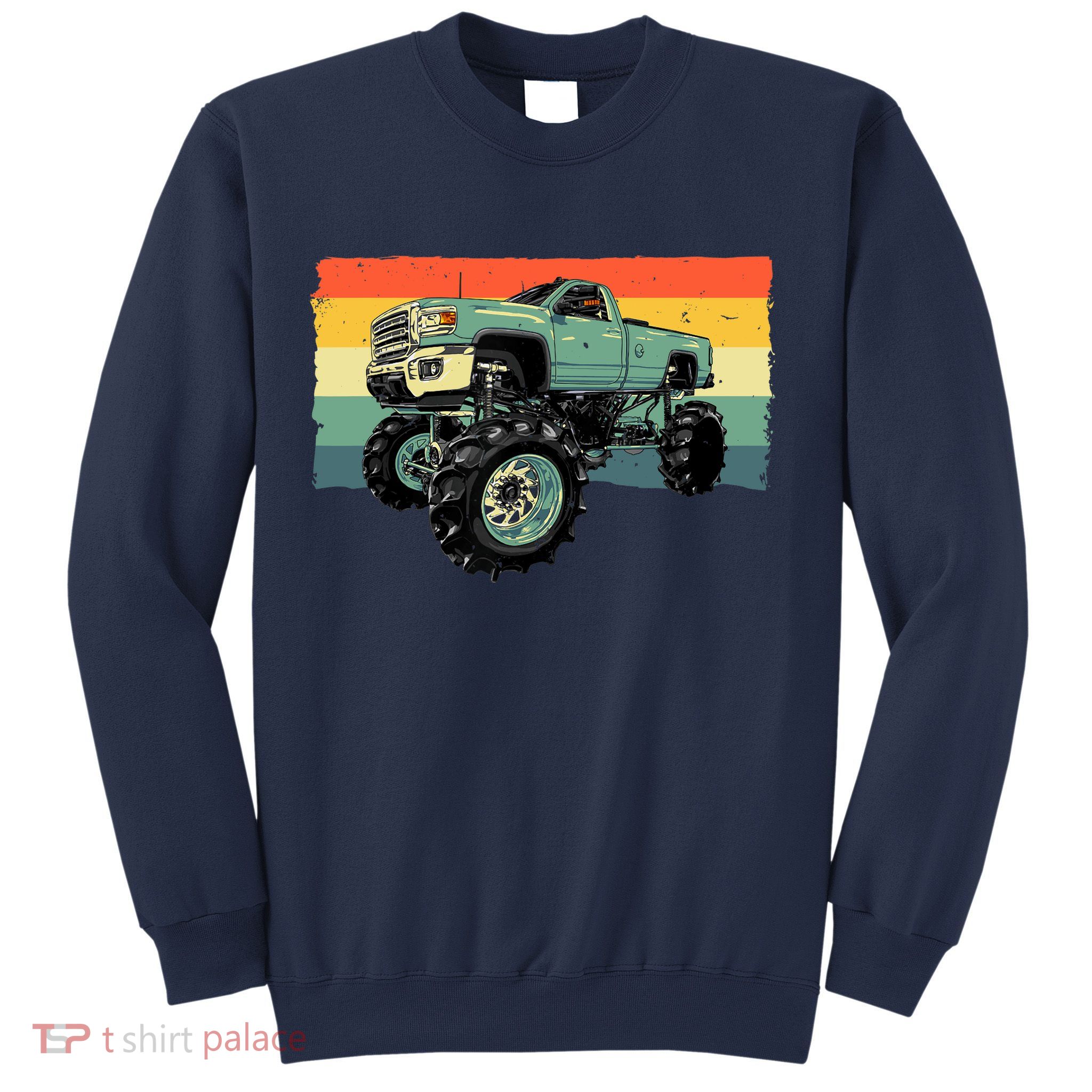 Cool Monster Truck Big Monster Trucks Sweatshirt