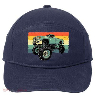 Cool Monster Truck Big Monster Trucks 7-Panel Snapback Hat