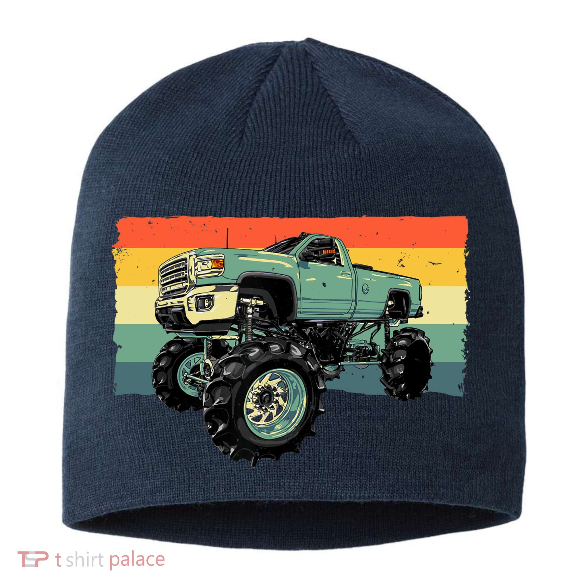 Cool Monster Truck Big Monster Trucks Sustainable Beanie