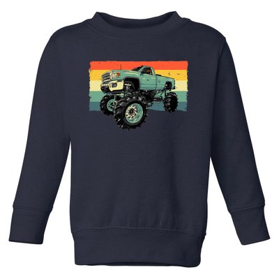 Cool Monster Truck Big Monster Trucks Toddler Sweatshirt