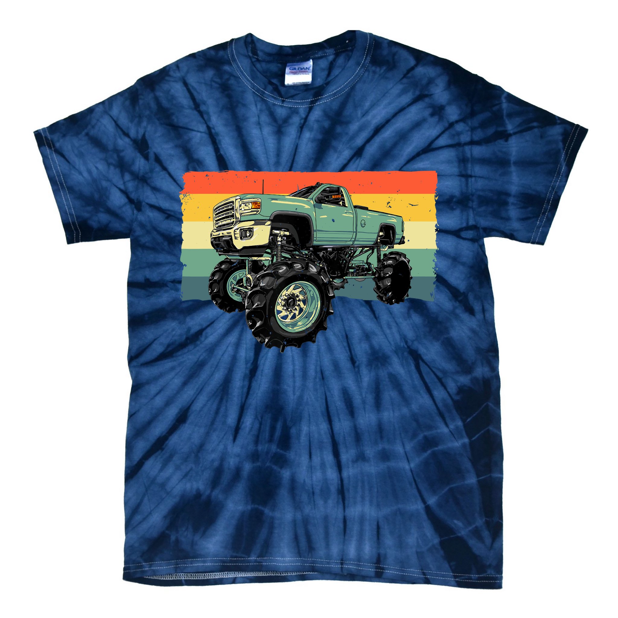Cool Monster Truck Big Monster Trucks Tie-Dye T-Shirt