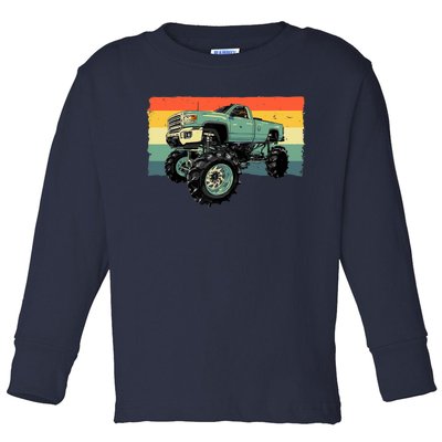 Cool Monster Truck Big Monster Trucks Toddler Long Sleeve Shirt