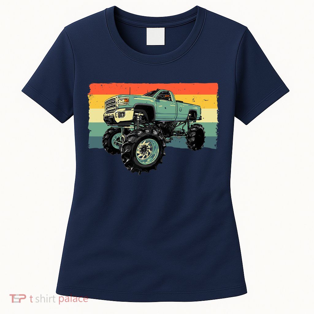 Cool Monster Truck Big Monster Trucks Womens T-Shirt