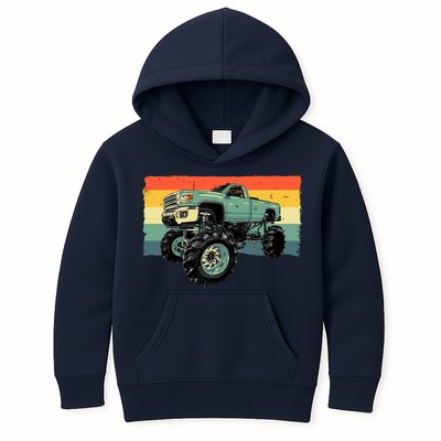 Cool Monster Truck Big Monster Trucks Kids Hoodie