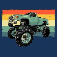 Cool Monster Truck Big Monster Trucks Zip Tote Bag