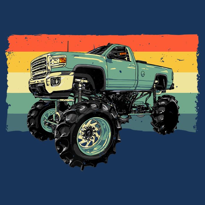 Cool Monster Truck Big Monster Trucks Zip Tote Bag